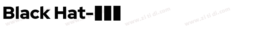 Black Hat字体转换 Black Hat字体转换